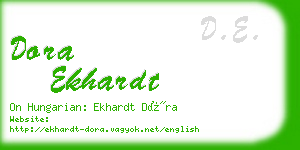 dora ekhardt business card